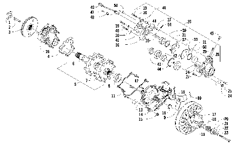 DRIVE TRAIN SHAFT AND BRAKE ASSEMBLIES [86492]