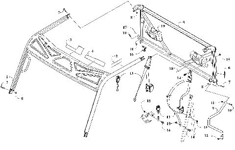 ROPS AND SEAT BELT ASSEMBLY [304279]