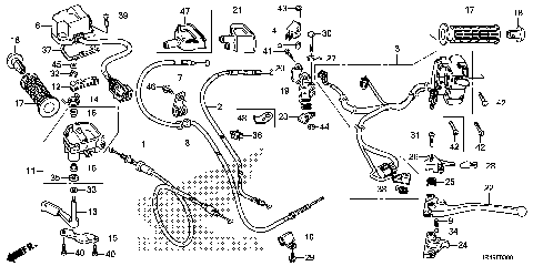 HANDLE LEVER@SWITCH@CABLE