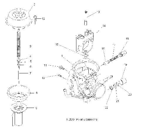 ENGINE, CARBURETOR, UPPER - A11NG50FA (49ATVCARBUPPER08SCRAM)