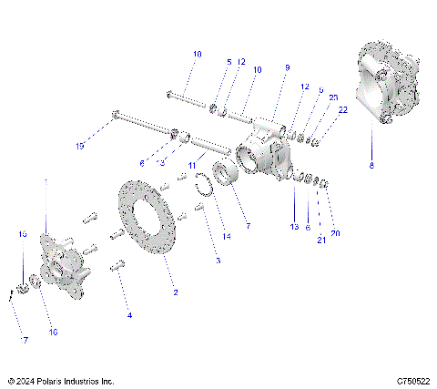 SUSPENSION, REAR CARRIER - G25GAB99 (C750522)
