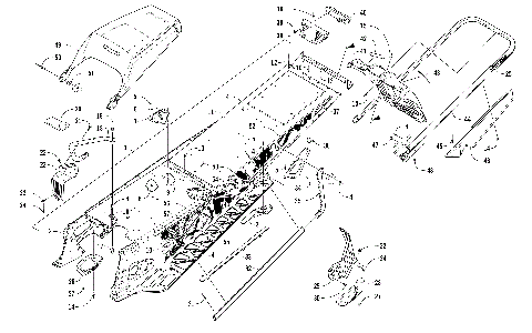 TUNNEL, REAR BUMPER, AND SNOWFLAP ASSEMBLY [104609]