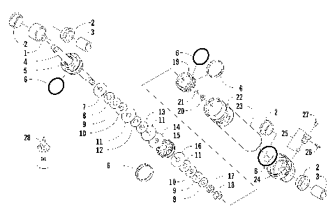 REAR SUSPENSION REAR ARM SHOCK ABSORBER [91839]