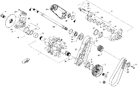 DRIVE TRAIN SHAFTS AND BRAKE ASSEMBLIES [111175]