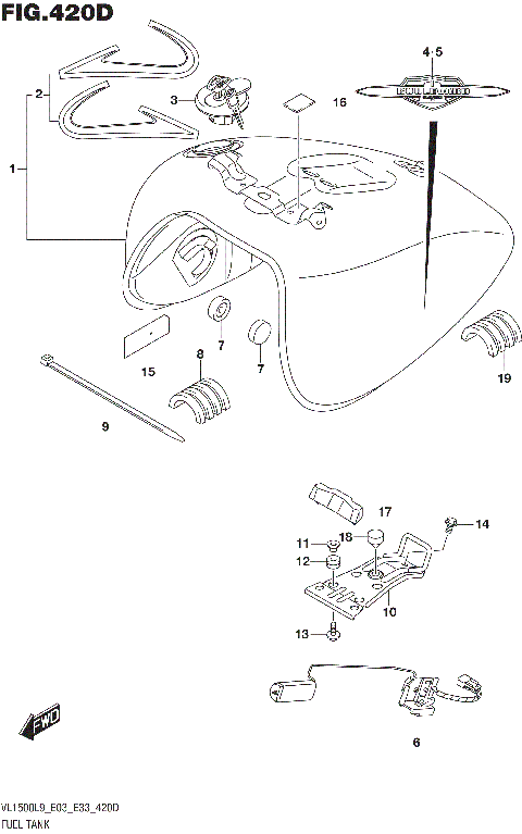 FUEL TANK (VL1500TL9 E33)