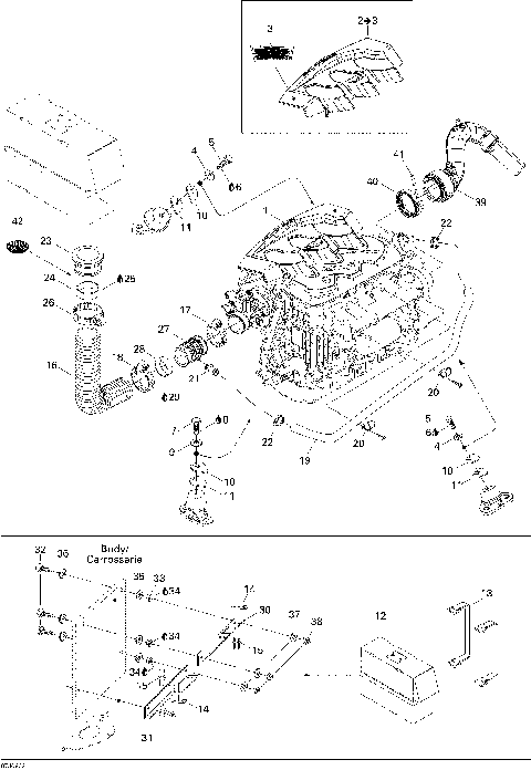 01- Engine And Air Intake Silencer