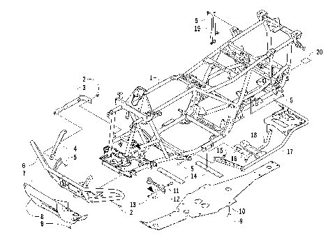 FRAME AND RELATED PARTS [94084]