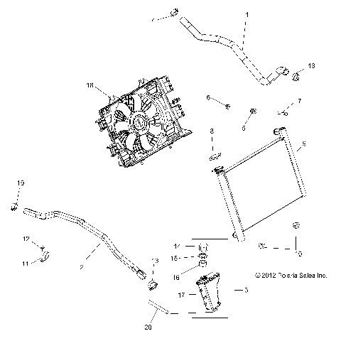ENGINE, COOLING SYSTEM - A19SVS95CR/ER [49ATVCOOL14SCRAM]