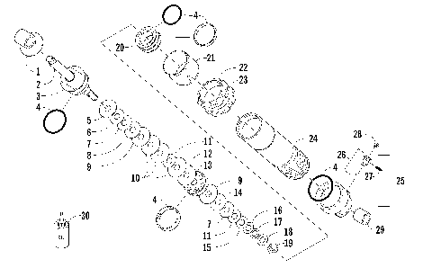 REAR SUSPENSION FRONT ARM SHOCK ABSORBER [99093]