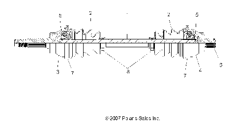 DRIVE TRAIN, FRONT DRIVE SHAFT - A08LH27AW/AX/AZ (49ATVSHAFTDRIVE08SP300)