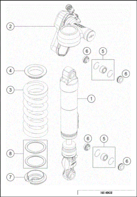 SHOCK ABSORBER DISASSEMBLED