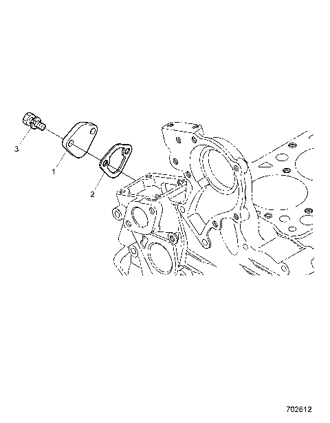 ENGINE, REAR GEARCASE COVER - D26P4ED4D4 (702612)