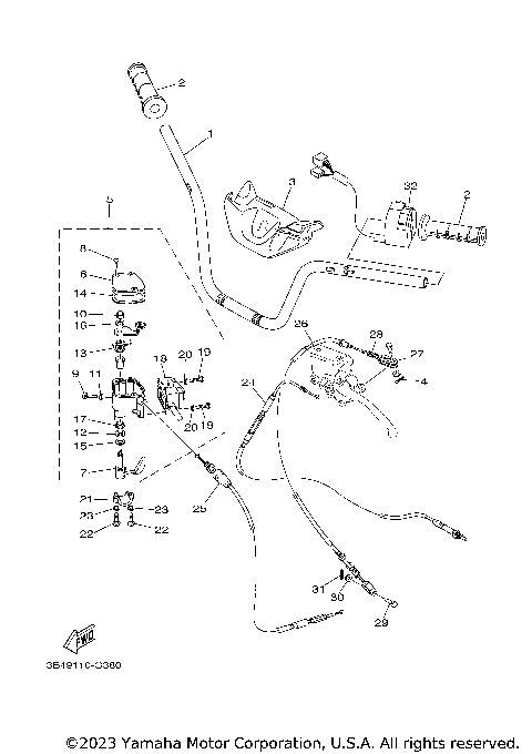 STEERING HANDLE CABLE