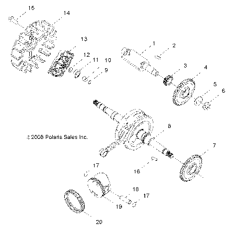 ENGINE, CRANKSHAFT and PISTON - R14VA17AA/AF (49RGRPISTON09RZR170)