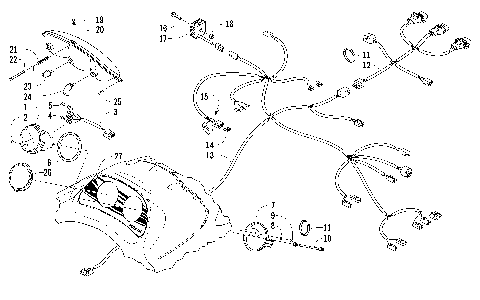 HEADLIGHT, INSTRUMENTS, AND WIRING ASSEMBLIES [87791]