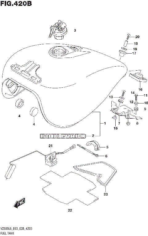 FUEL TANK (VZ800L6 E28)