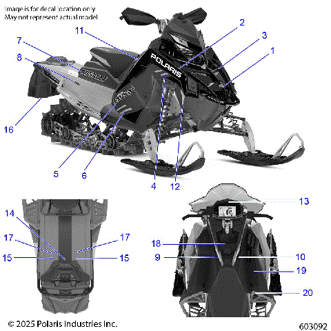 BODY, DECAL, LIGHT BLUE PANEL W/LIFTED LIME TRIM - S26TDV8MS (603092)