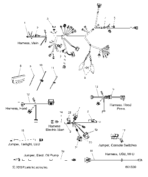 ELECTRICAL, WIRE HARNESS - S21EFK6PS/6PE (601339)