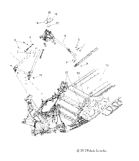 CHASSIS, CHASSIS ASM. and OVER STRUCTURE (600/144 Inch) - S13CK6 ALL OPTIONS (49SNOWCHASSISFRT213RMK600)