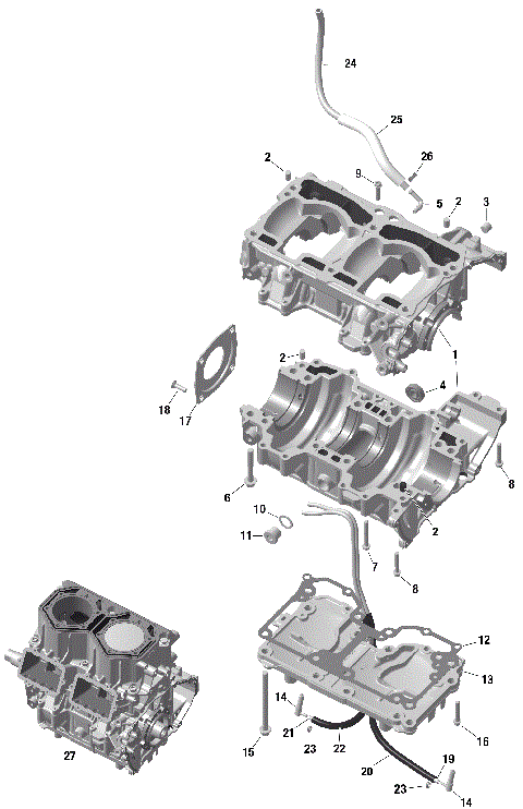 01- ROTAX - Crankcase