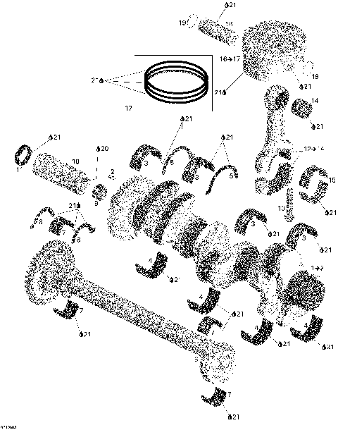 01- Crankshaft, Pistons And Balance Shaft