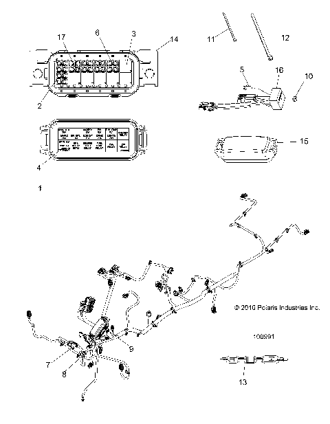 ELECTRICAL, HARNESS - A17SWE57N1 (100991)