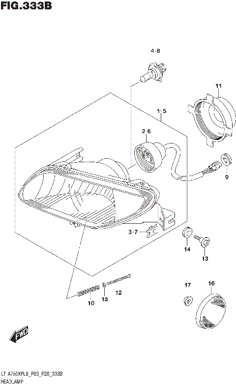 HEADLAMP (LT-A750XPL8 P28)