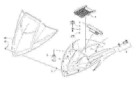 WINDSHIELD AND INSTRUMENTS ASSEMBLIES [105086]