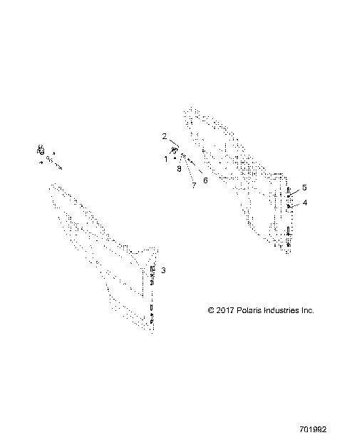 BODY, DOOR MOUNTING - G21GAB99CM/FM (701992)