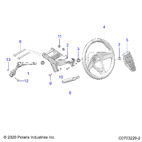 STEERING, UPPER STEERING ASM. - G20G4E99NG (C0703229-2)