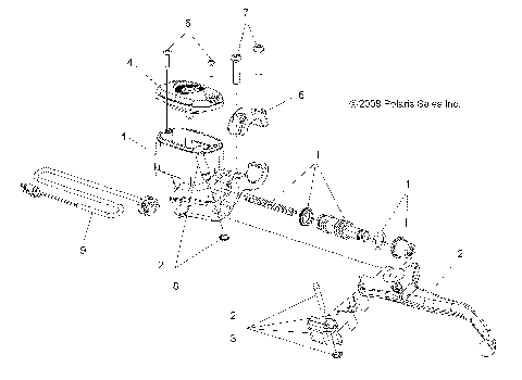 BRAKES, FRONT BRAKE LEVER and MASTER CYLINDER - A15SVA85HD (49ATVMCLH09SPXP550)