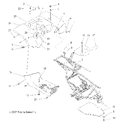 BODY, REAR CAB and FOOTWELLS - A08CA32AA (49ATVCABRR08BOSS)