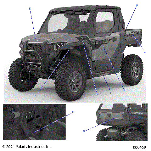 BODY, DECALS, GRAPHICS - G24G2W99AH/BH (900469)