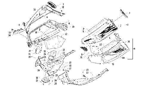 SKID PLATE AND SIDE PANEL ASSEMBLY [88093]