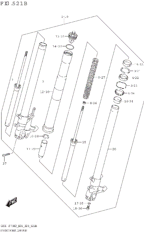 FRONT FORK DAMPER (GSX-S750Z,GSX-S750ZA)