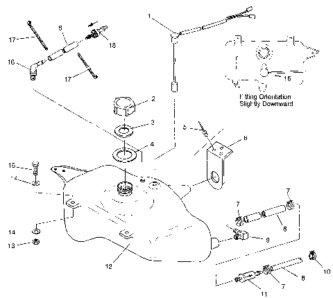 OIL TANK SLX 780 B954287 (4933953395A012)