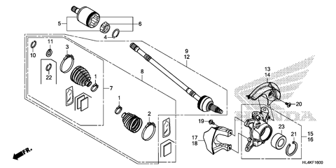 FRONT KNUCKLE@DRIVESHAFT