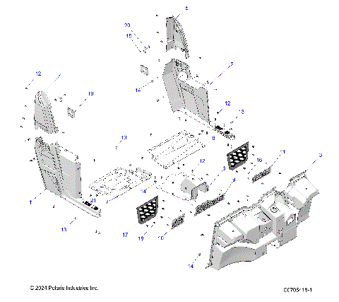 BODY, FLOOR and ROCKERS - R22MAK57B4 (C0705418-1)