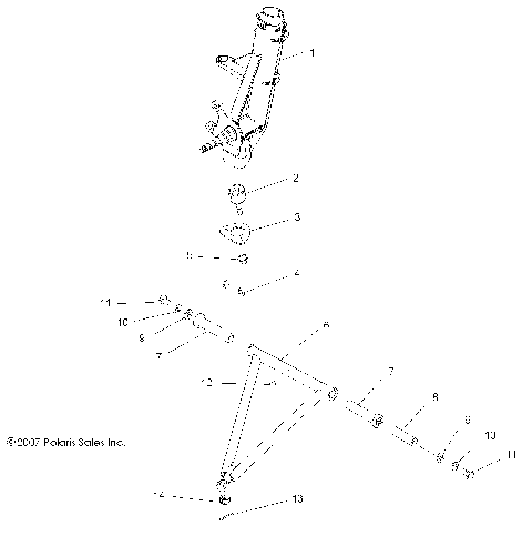 SUSPENSION, FRONT and A-ARM MOUNTING - A08CA32AA (49ATVAARM08BOSS)