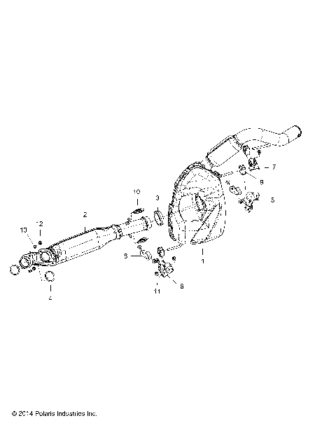 ENGINE, EXHAUST - A15SYE95AX/L95AP (49ATVEXHAUST15TR1000)