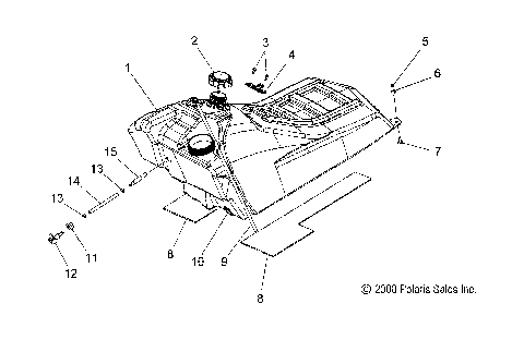 FUEL SYSTEM, FUEL TANK ASM. - S09PB6FS/FE (49SNOW FUELTANK09SHIFT)