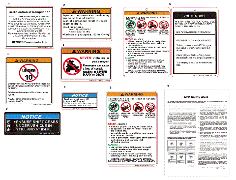 WARNING DECAL (EPA49)