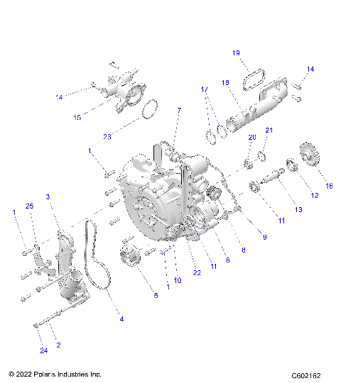 ENGINE, COOLING SYSTEM/WATER PUMP - S23TDP9FS (C602162)
