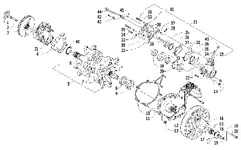 DRIVE TRAIN SHAFT AND BRAKE ASSEMBLIES [88367]