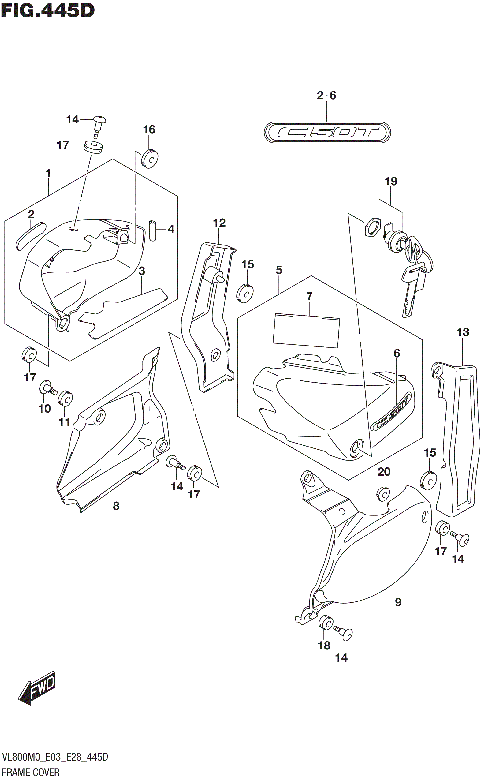 FRAME COVER (VL800T:E33)