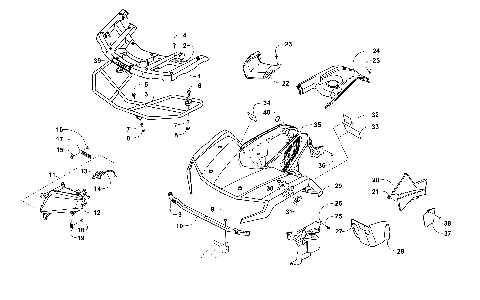 FRONT BODY, RACK, AND HEADLIGHT ASSEMBLY [301440]