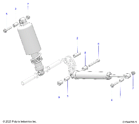 SUSPENSION, SHOCK MOUNTING, REAR SUSP - S26TLF9FSL (C1544766-5)