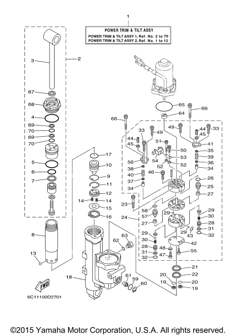 POWER TRIM TILT ASSY 1