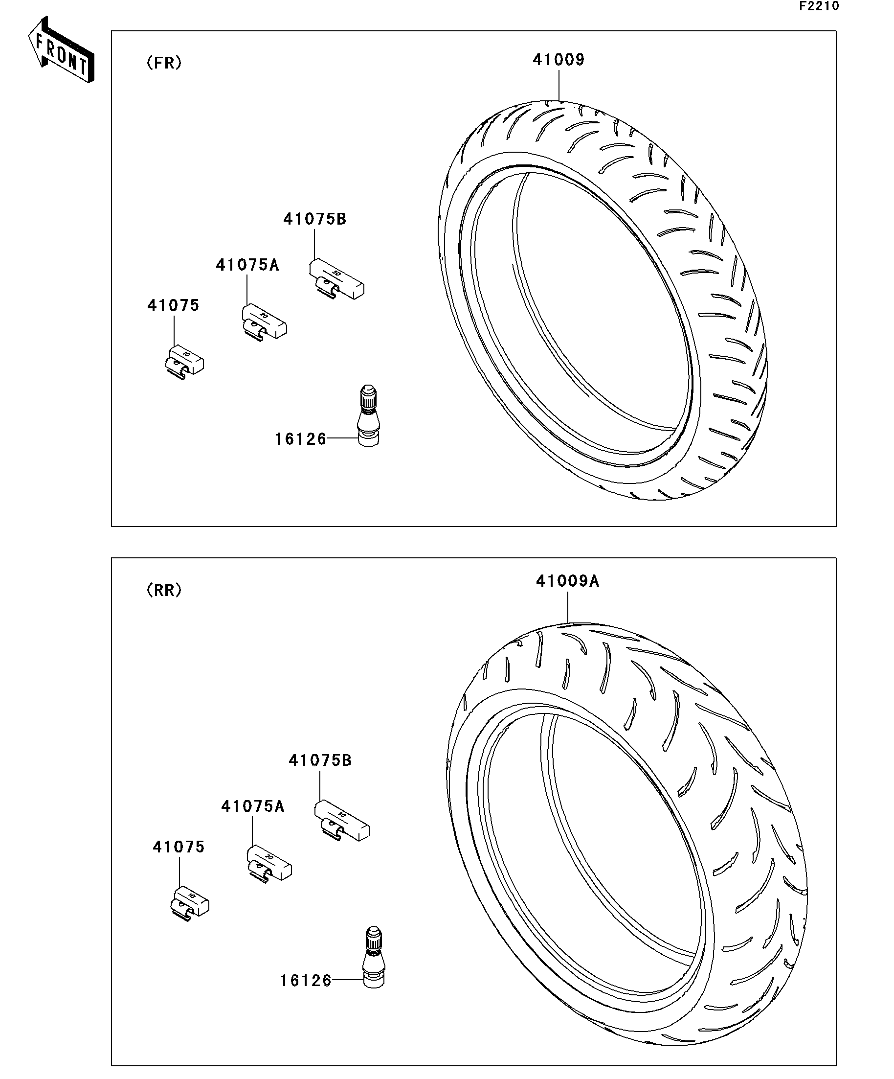 Nickページ Kawasaki Motorcycle 2007 OEM Parts Diagram for FRONT FORK