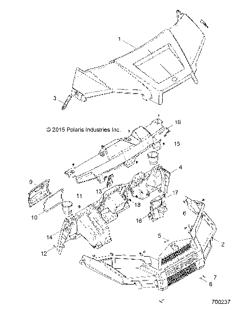 BODY, HOOD, DASH and GRILL - R15RMA57AA/AR/AC/LA/EAZ/H57AR (49RGRHOOD15570)